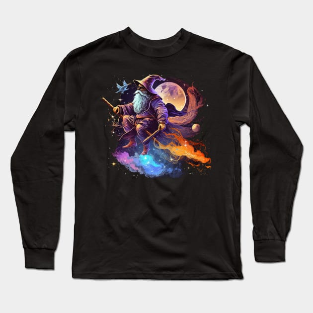 wizard Long Sleeve T-Shirt by a cat cooking